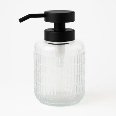 Imagem de Porta Sabonete Líquido de Vidro 400 ml Preto - Quanhe