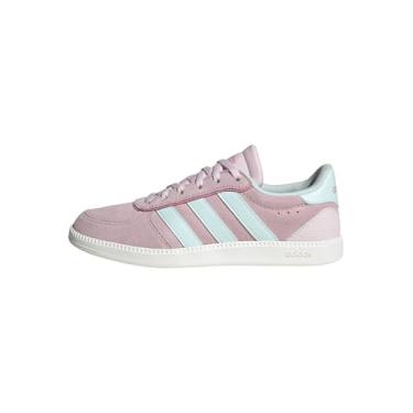 Imagem de adidas Tênis infantil unissex Breaknet elegante, Rosa claro/Halo Mint/Rosa Bliss, 21