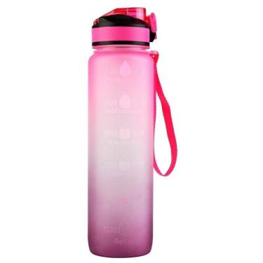 Imagem de Garrafa Squeeze De Água Para Academia 1 L Fitness Tie Dye