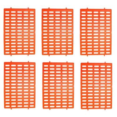 Imagem de Pacote de tapete de descanso Rabbit Cage com 6 laranjas, 38x25 cm - Ma