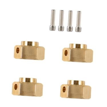 Imagem de menolana Conjunto de 4 Adaptadores Hexagonais Estendidos para Rodas de Carros RC 1/10, Modificações em Veículos, Caminhões e Crawlers RC, 6mm