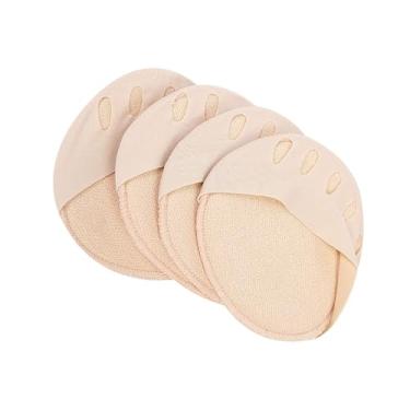 Imagem de Luqeeg Almofada do antepé Macia Elástica para Sapatos de Salto Alto Patch para Alívio Dor do Estresse para Mulheres, 2 Pares Cor de Pele Preta 3,3 X, pol. para Sapatos Nus, Casuais (#1)