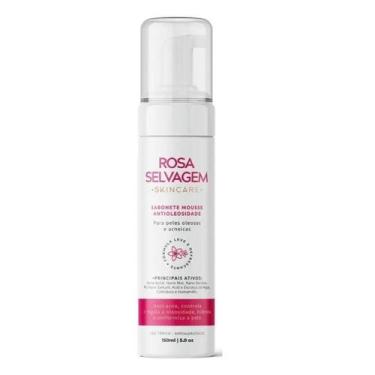 Imagem de Sabonete Facial Mousse Pele Oleosa Acne 150ml Rosa Selvagem