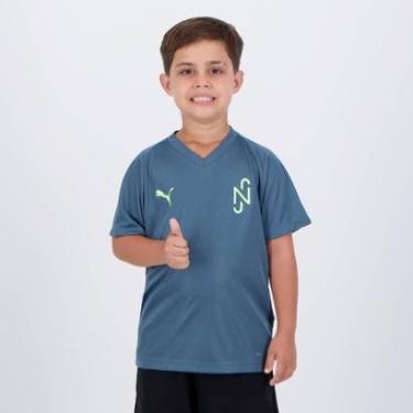 Imagem de Camiseta Puma Neymar JR Core Juvenil Cinza-Unissex