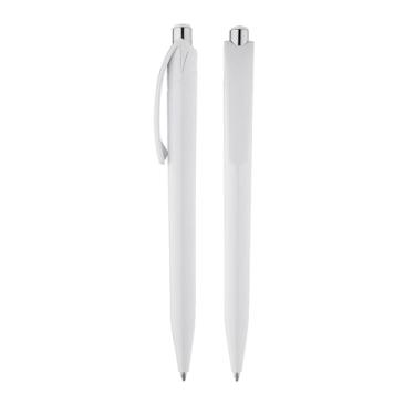 Imagem de Caneta Esferográfica Retrátil Azul, Metal e Plástico, Ponta Touch, Corpo Cilíndrico Emborrachado, Escrita Média, Design Moderno, para Escritório e Estudos, 14.5 cm (Kit 2 Branco)