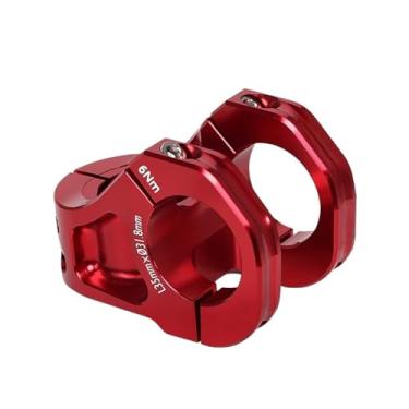 Imagem de Mesa de guidão de bicicleta de 35 mm em alumínio CNC para MTB, compatível com guidões de 31,8 mm, para bicicletas de montanha. Acessórios para bicicletas.(Red)