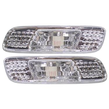 Imagem de GAZOZ PERFORMANCE Acessórios exteriores - Par de marcadores frontais EURO cristalinos LH+RH compatível com Lexus GS430 GS300 S160 1997~2005