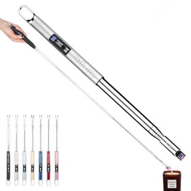 Imagem de XTENDR ARCS V3 Extensível 3,2 Pés Arco LED Extra Longo Fogão Lareira Fogão Elétrico Isqueiro de Vela para Luz Piloto, Grelhar, Fogueira, Cozinha, Churrasco (Prata)