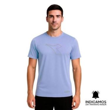 Imagem de Camiseta Diadora Big Logo Icon Masculina - Azul XGG-Masculino