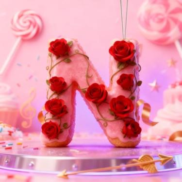 Imagem de Enfeites de Natal A-Z Cristal Pendurado, Dia dos Namorados, Letra N Feriado, Enfeites de Árvore de Natal, Decoração de Carro e Casa - Decoração Artesanal de Acrílico de Natal, Ideias de Troca de