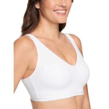 Imagem de Warner's Sutiã feminino Cloud 9 super macio, macio, invisível, sem fio, levemente forrado Rm1041a, Branco, M