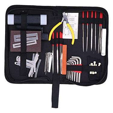 Imagem de WALFRONT Kit de Reparo de Guitarra Acústica, Kit de Acessórios para Instrumentos Musicais, Com Bolsa de Pano