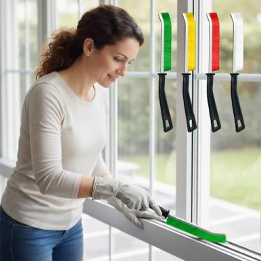 Imagem de Escova de limpeza de fendas - escovas de limpeza de argamassa de cerdas duras, ferramentas multifuncionais de limpeza de lacunas estreitas para cozinha, pia, banheiro