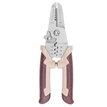 Imagem de Descascador de fio Cortador de fio Crimper de fio 3 em 1 Ferramenta multifuncional para decapagem, corte e crimpagem de fios Tesoura doméstica diária de aço inoxidável de 7