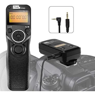 Imagem de Pixel TW-283 E3 Cabo de liberação do obturador sem fio compatível com Canon XT XTi XS XSi T1i T2i T3 T3i T4i T5 T5i T6i SL1 EOS R R6 1300D 300D 60D 60Da 70D 80D 90D 850D 750D