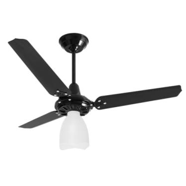 Imagem de VENTILADOR DE TETO LUMI 220V PRETO LORENSID COM PÁS EM PLÁSTICO