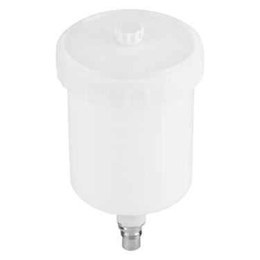 Imagem de Generic Copo de Plástico 600ml Pote de Tinta de Gravidade de Ar de Grande Capacidade para Pistola de Pulverização Ferramenta de Vedação Forte Resistência à Corrosão para Usos Múltiplos