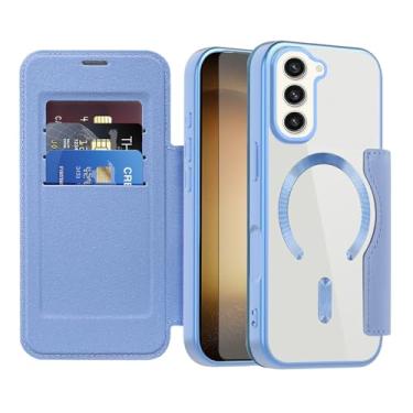 Imagem de Asuwish Capa de telefone para Samsung Galaxy S23 5G capa carteira magnética com protetor de tela de vidro temperado suporte para cartão RFID acessórios para celular S 23 23S GS23 G5 SM-S911U 15.5 cm