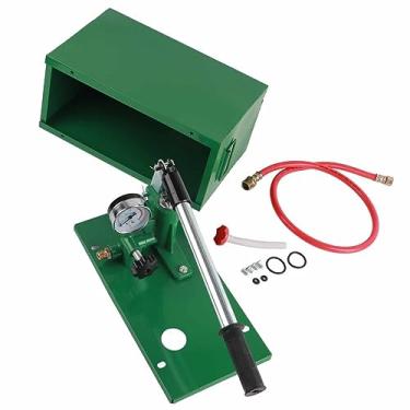 Imagem de aqxreight Bomba de Teste de Pressão Manual - Ferramenta de Teste Hidráulico Resistente para Detecção de Tubos e Válvulas - Testador de Medidor de Pressão Industrial e Encanamento - Bomba Manual para