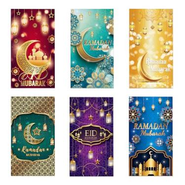 Imagem de Guardanapos de papel Eid Mubarak, guardanapos de papel para convidados do Ramadã, guardanapos de festa descartáveis para convidados do Ramadã para decoração de festa temática da lua estrela Pelita