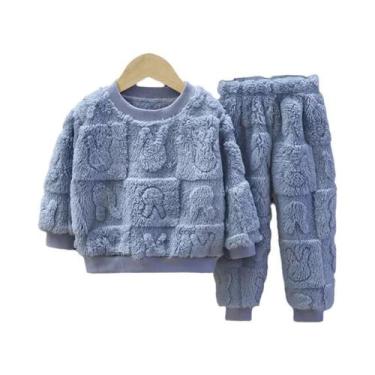 Imagem de Conjunto De Roupas Para Bebês Meninas E Meninos, Suéteres De Fleece Qu