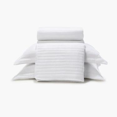 Imagem de Kit Colcha Casal Döhler Maestro Dupla Face 3 Peças, Branco