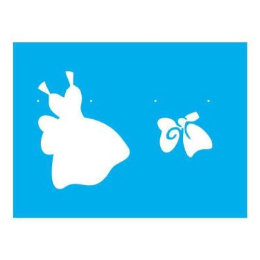 Imagem de Stencil Tamako Roupa Vestido - 15X20Cm - Ref 8675