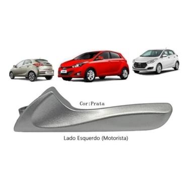 Imagem de Maçaneta Interna Puxador Gatilho Prata Hb20 12 A 20 Esquerdo