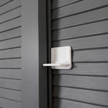 Imagem de Fechadura de porta de armário deslizante - 4 peças de trava de segurança infantil para porta de janela de vidro de armário deslizante fácil de instalar e proteger para seu filho e animais de estimação