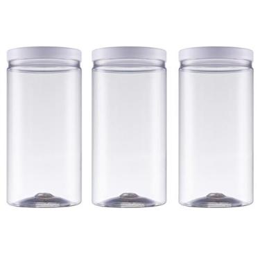 Imagem de Potes Plástico Organizador Bandeirante Mantimento 2000ml 3un