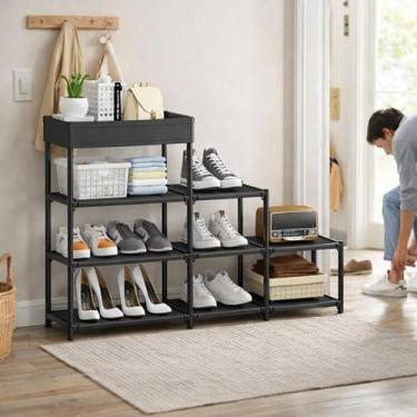 Imagem de Estante Rack Prateleira Sapato Tênis Sandália Calçados Caixa Jarro Sup