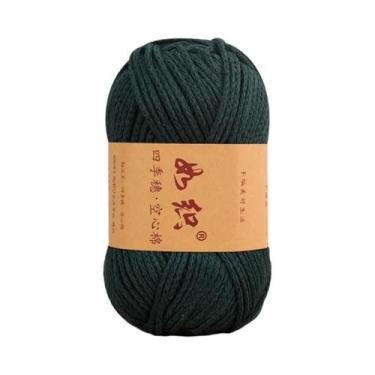 Imagem de Fio De Crochê E Tricô 100g 85M, 65% Algodão, Linha De Lã Artesanal Par