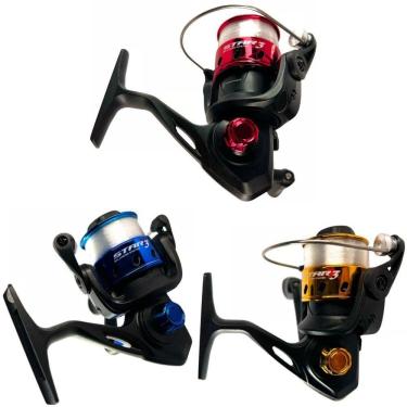Imagem de Kit 3 Molinete Marine Sports Star 3 Colors Com Linha