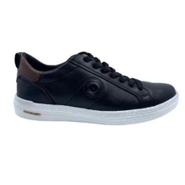 Imagem de Sapatênis Pegada Couro Casual TPU Preto 112004 - Preto 44-Masculino