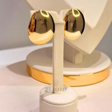 Imagem de Brinco maxi juliana - banhado em ouro 18k - Beloto Semijoias