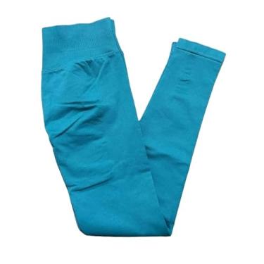 Imagem de tincolia Leggings femininas de alta elasticidade, shorts para levantar o bumbum, ioga, sem costura, controle de barriga, exercícios físicos - verde malaquita - G