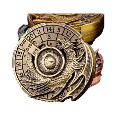 Imagem de Dado Giratório De Metal 7 Em 1 Para Dungeons And Dragons DND Spinner D
