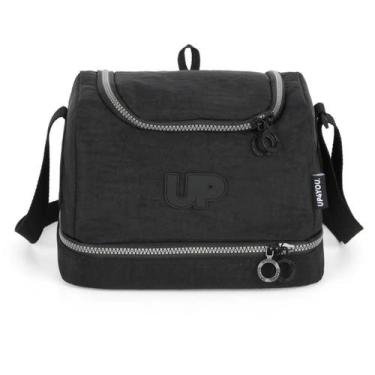 Imagem de Lancheira Termica Escolar Menina C/ 2 Compartimentos Up4you, Preto