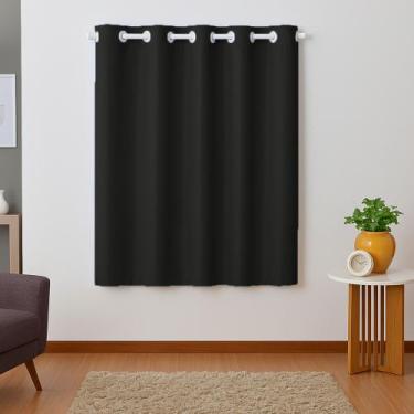 Imagem de Cortina Blackout Corta Luz 1,40 X 1,80 Antimofo Sala Quarto Banheiro -