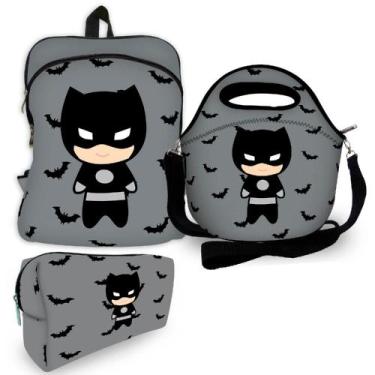 Imagem de Kit Escolar Plus com Mochila Plus + Lancheira + Necessaire Plus - ISOP