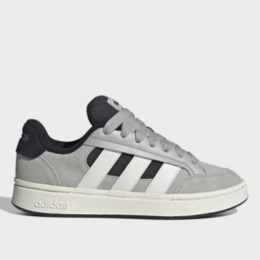 Imagem de Tênis Adidas Grand Court Alpha SK8 Masculino, Cinza, Branco, 39