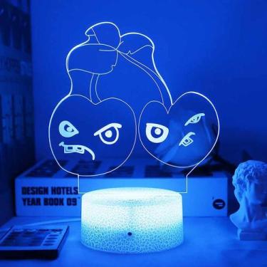 Imagem de Luz noturna LED 3D Plants vs Zombies que mudam de cor para crianças - 