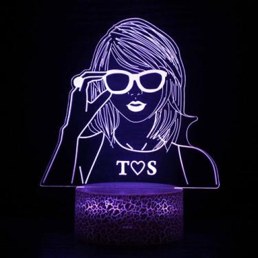 Imagem de Luz noturna LED 3D Taylors Alisons Swifts que muda de cor - Yiweisai