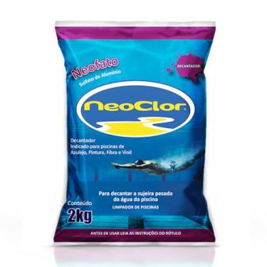 Imagem de Sulfato De Aluminio Redutor De pH 2Kg Para Tratamento E Limpeza De Piscina Azulejo Vinil Fibra Neofata Neoclor
