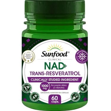 Imagem de Nad+ Trans Resveratrol 1000 mg 60 Cáps. Sunfood