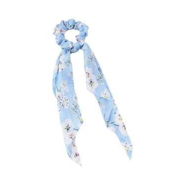 Imagem de Laço De Cabelo Com Estampa Floral Em Cetim, Acessórios Para Mulheres E