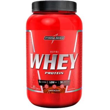 Imagem de Suplemento em Pó Nutri Whey Protein Para Ganho de Peso Chocolate 900g Pote - Integralmedica-Unissex