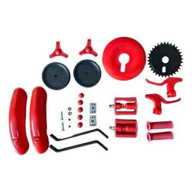 Imagem de Kit Montagem Para Bike Infantil Aro16 Completo AMR Vermelho