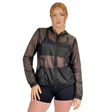 Imagem de Jaqueta Corta Vento Feminina Best Fit Ultra Leve Preta -, Preto, G