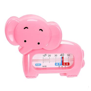 Imagem de Termômetro De Banho Bebê Infantil Monitor Temperatura Da água - Elefante Rosa